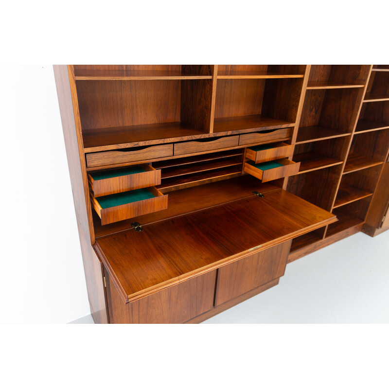 Vintage Danish rosewood bookcase by Omann Jun, 1960s