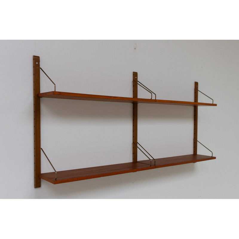 Vintage Danish floating teak shelves by Poul Cadovius for Cado Royal, 1960s