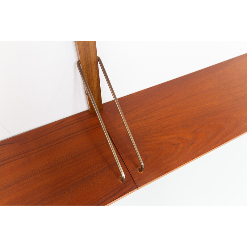 Vintage Danish floating teak shelves by Poul Cadovius for Cado Royal, 1960s