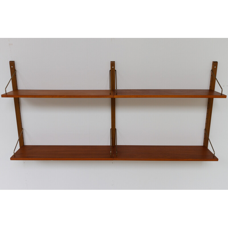 Vintage Danish floating teak shelves by Poul Cadovius for Cado Royal, 1960s