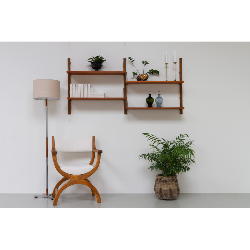 Vintage Danish floating teak shelves by Poul Cadovius for Cado Royal, 1960s