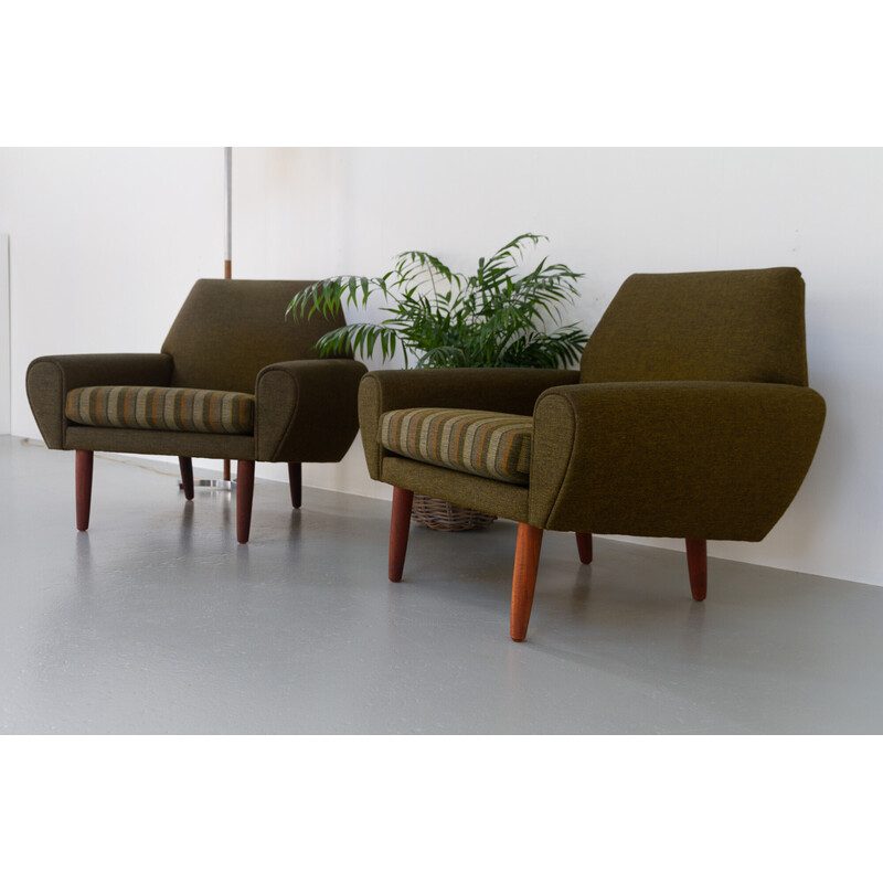 Pair of vintage Danish armchairs by Kurt Østervig for Ryesberg Møbler, 1960