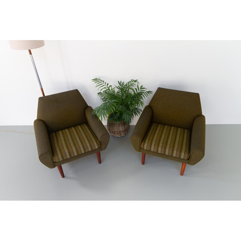 Pair of vintage Danish armchairs by Kurt Østervig for Ryesberg Møbler, 1960