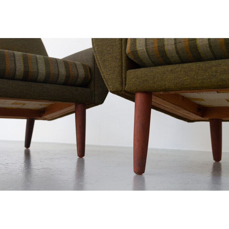 Pair of vintage Danish armchairs by Kurt Østervig for Ryesberg Møbler, 1960