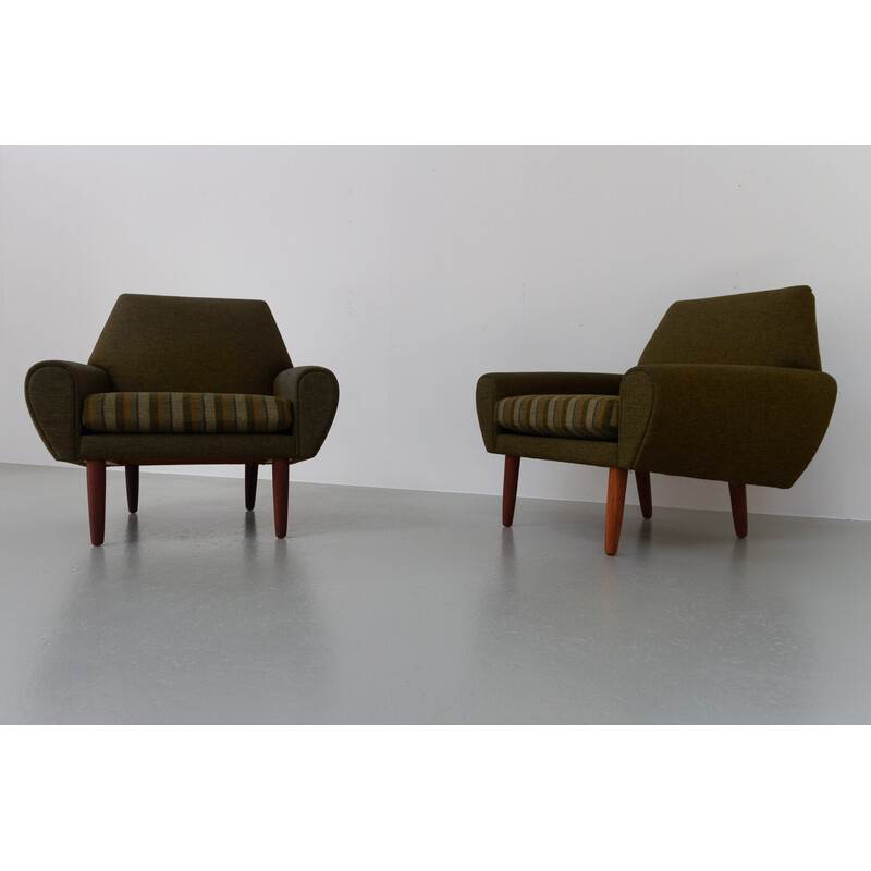 Pair of vintage Danish armchairs by Kurt Østervig for Ryesberg Møbler, 1960