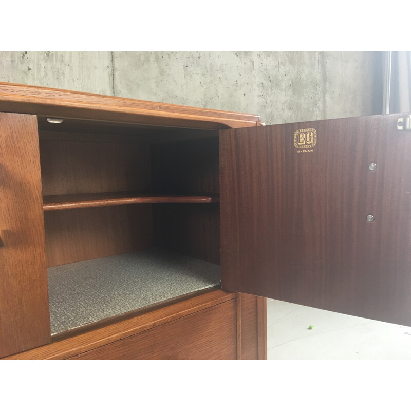 Original mid century oak G Plan E Gomme sideboard  cabinet - 1970s