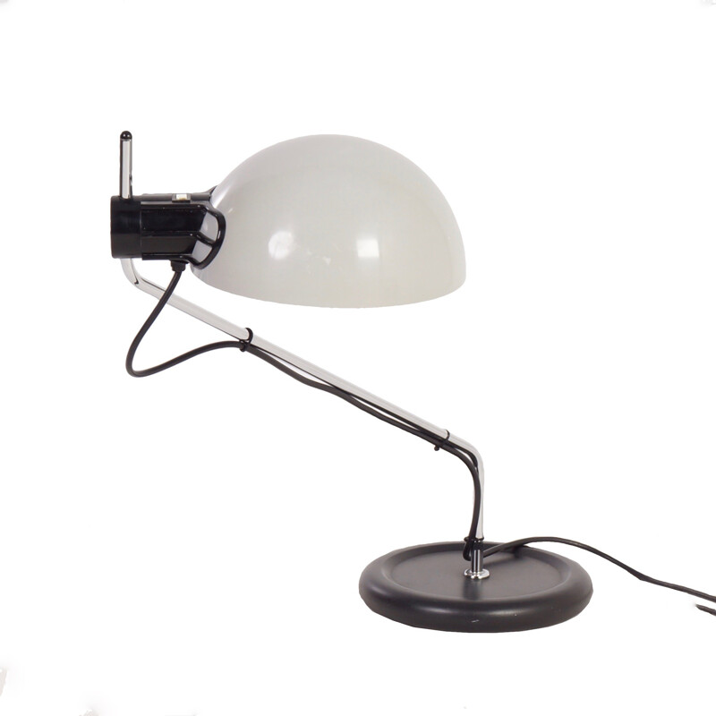 Lampe de bureau vintage en fer et plastique pour Harveiluce iGuzzini, Italie 1970