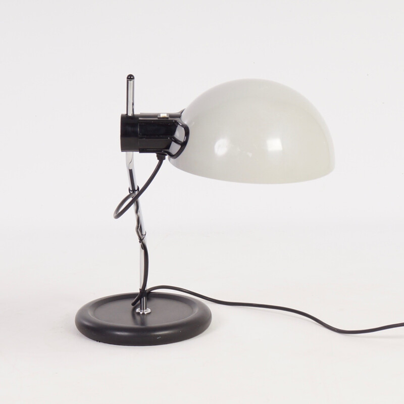 Lámpara de escritorio vintage de hierro y plástico para Harveiluce iGuzzini, Italia 1970