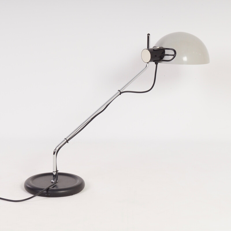 Vintage iron and plastic desk lamp for Harveiluce iGuzzini, Italy 1970