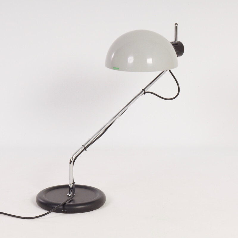 Lampe de bureau vintage en fer et plastique pour Harveiluce iGuzzini, Italie 1970