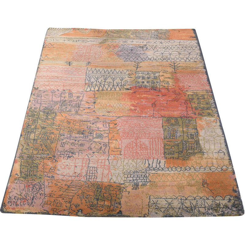 Alfombra vintage "Florentine Villa District" de Paul Klee para Ege Art Line