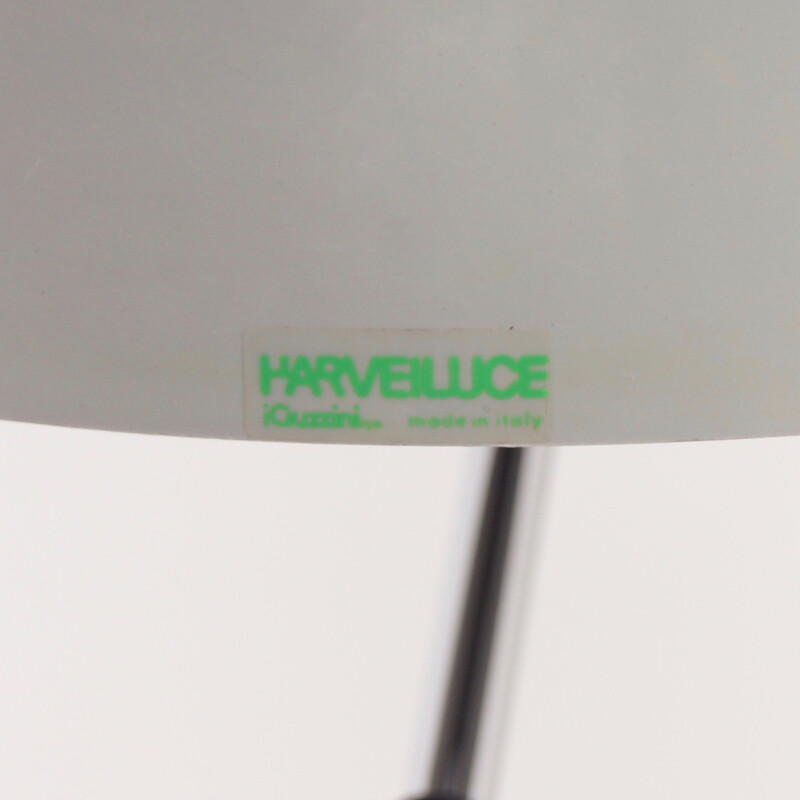 Vintage ijzeren en plastic bureaulamp voor Harveiluce iGuzzini, Italië 1970