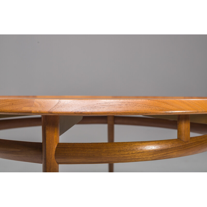 Mid-century teak coffee table by Torbjørn Afdal for Bruksbo, 1960s