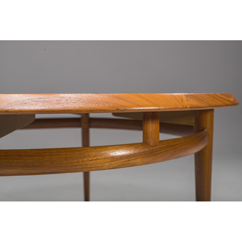 Mid-century teak coffee table by Torbjørn Afdal for Bruksbo, 1960s