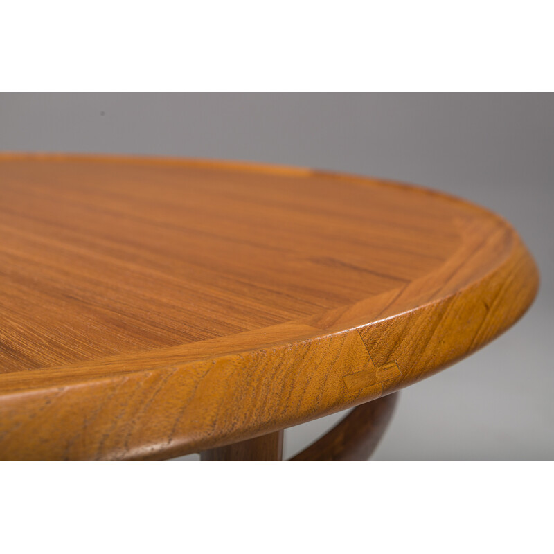 Mid-century teak coffee table by Torbjørn Afdal for Bruksbo, 1960s