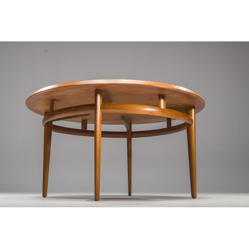 Mid-century teak coffee table by Torbjørn Afdal for Bruksbo, 1960s