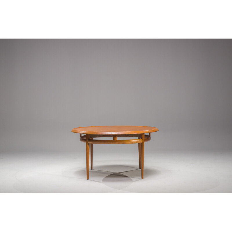 Mid-century teak coffee table by Torbjørn Afdal for Bruksbo, 1960s