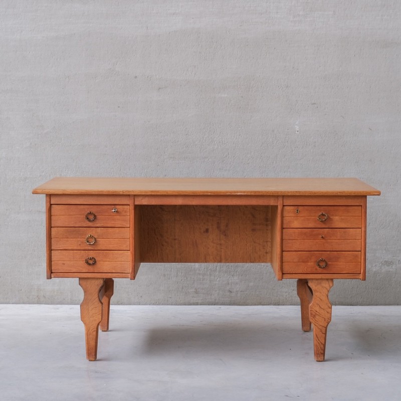 Danish mid-century oakwood desk, 1960s