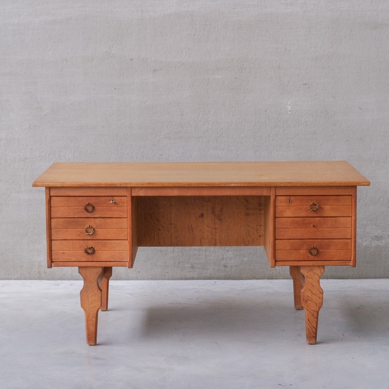 Danish mid-century oakwood desk, 1960s