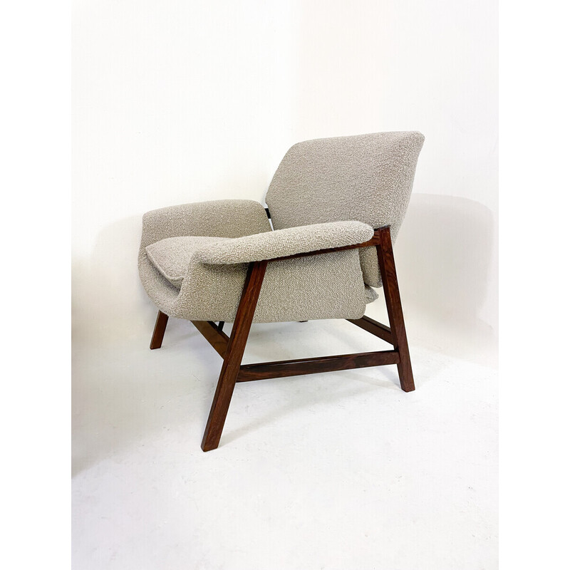 Paar mid-century fauteuils model "849" van Gianfranco Frattini voor Cassina, Italië 1960