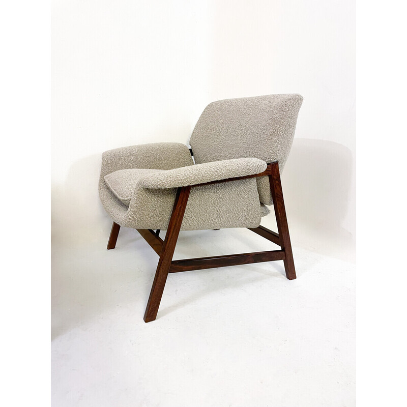 Par de poltronas de meados do século, modelo "849" de Gianfranco Frattini para Cassina, Itália, anos 60