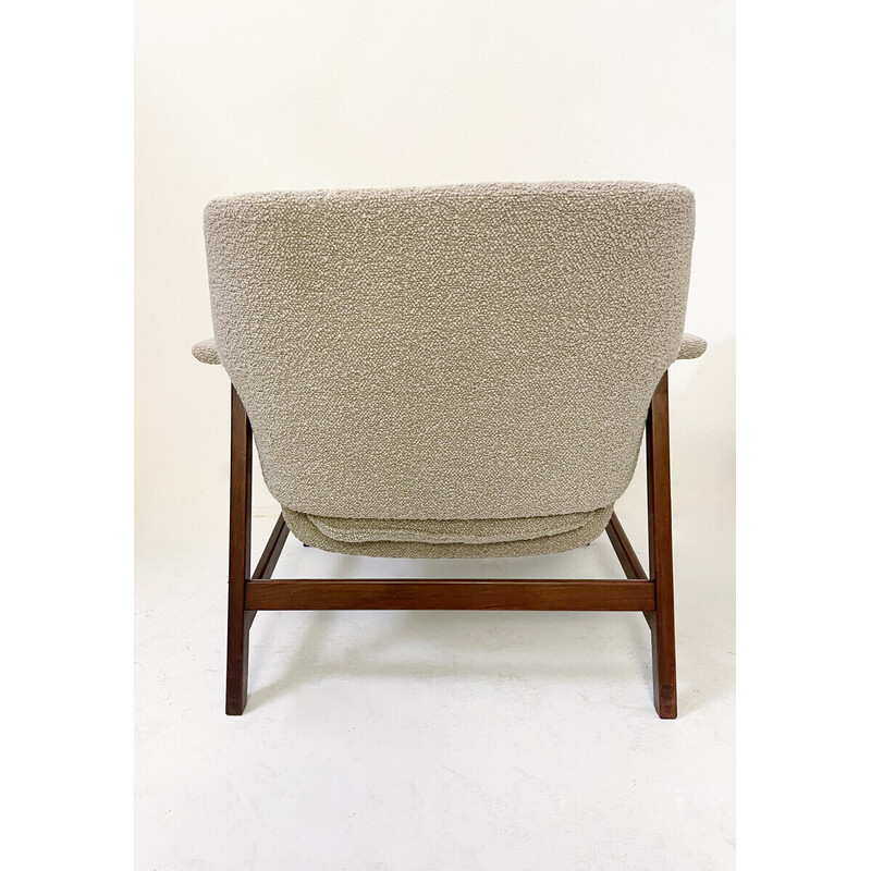 Pareja de sillones de mediados de siglo modelo "849" de Gianfranco Frattini para Cassina, Italia años 60