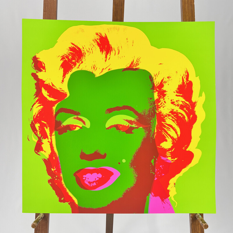 Vintage painting 'Sunday B. Morning' Marilyn Monroe by Andy Warhol, 1970s