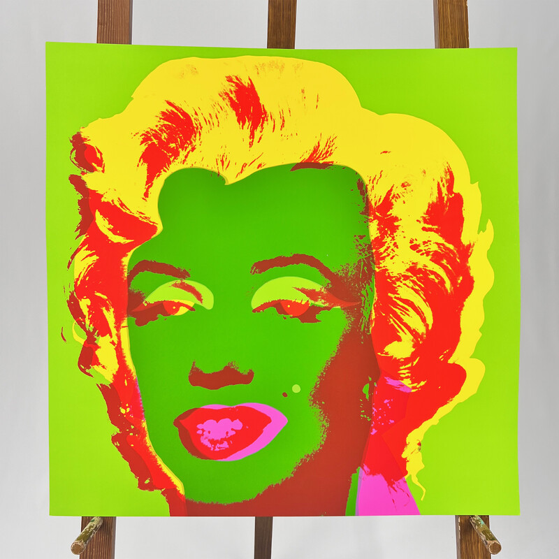 Peinture vintage 'Sunday B. Morning' Marilyn Monroe par Andy Warhol, 1970