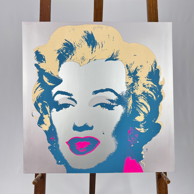 Vintage painting 'Sunday B. Morning' Marilyn Monroe by Andy Warhol, 1970s