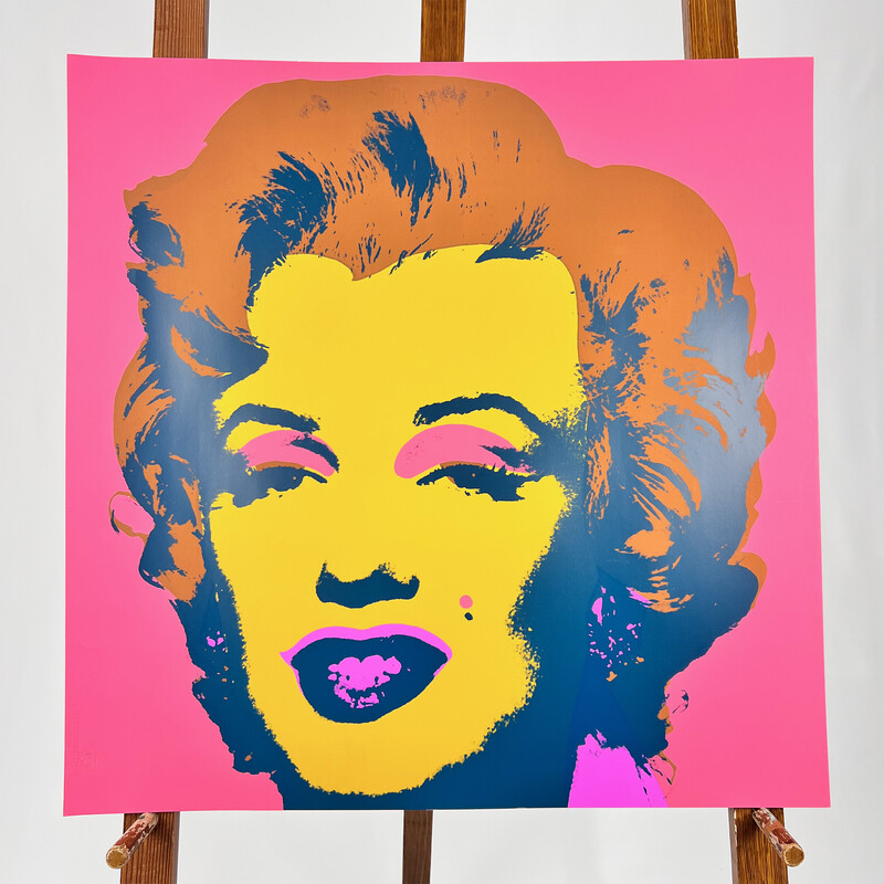 Quadro vintage 'Sunday B. Morning' Marilyn Monroe de Andy Warhol, década de 1970