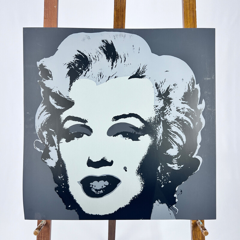 Vintage painting 'Sunday B. Morning' Marilyn Monroe by Andy Warhol, 1970s