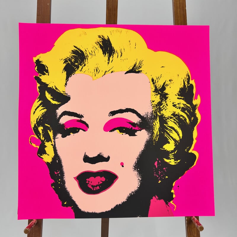 Peinture vintage 'Sunday B. Morning' Marilyn Monroe par Andy Warhol, 1970