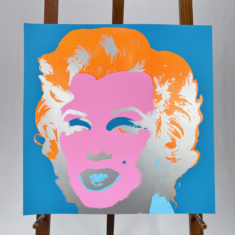 Vintage painting 'Sunday B. Morning' Marilyn Monroe by Andy Warhol, 1970s