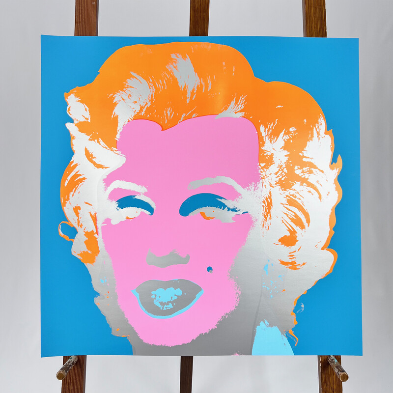 Vintage painting 'Sunday B. Morning' Marilyn Monroe by Andy Warhol, 1970s