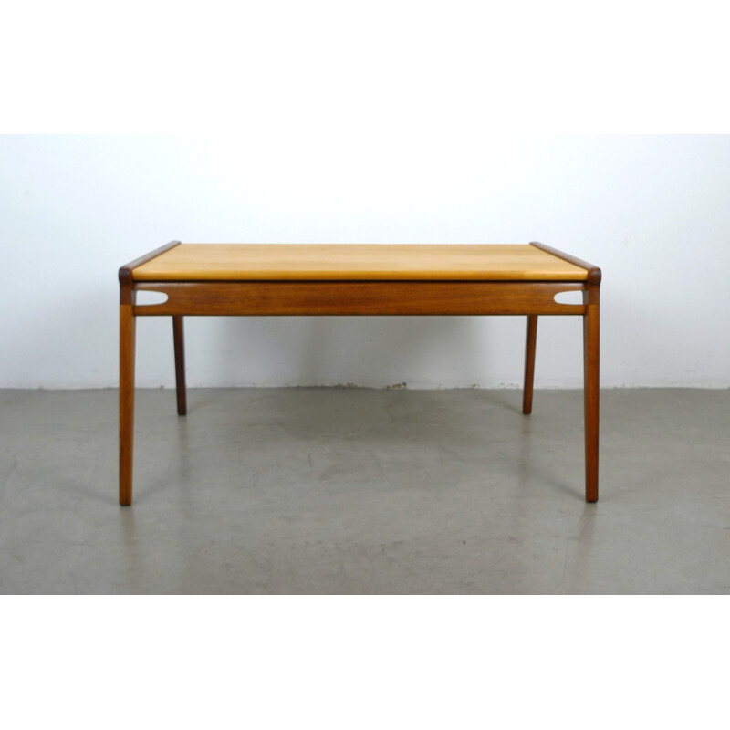 Vintage coffee table in oak and ash - 1950s