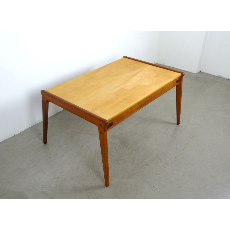 Vintage coffee table in oak and ash - 1950s