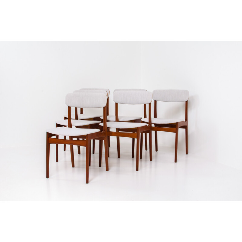 Conjunto de 6 cadeiras de jantar vintage de Bundgaard Rasmussen para Thorsø