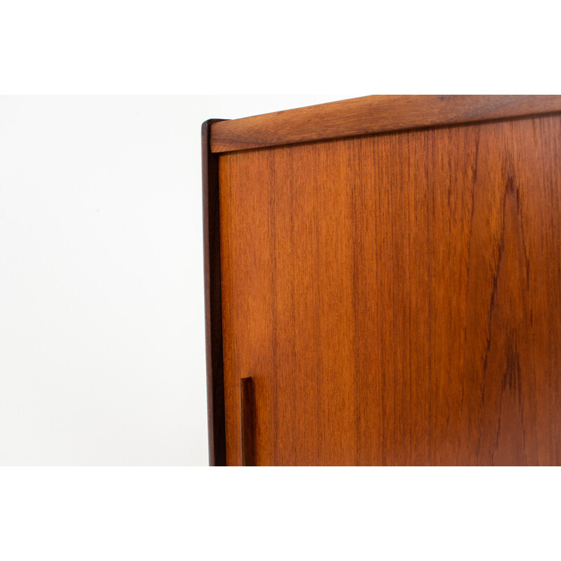 Danish vintage teak highboard by P. Westergaard