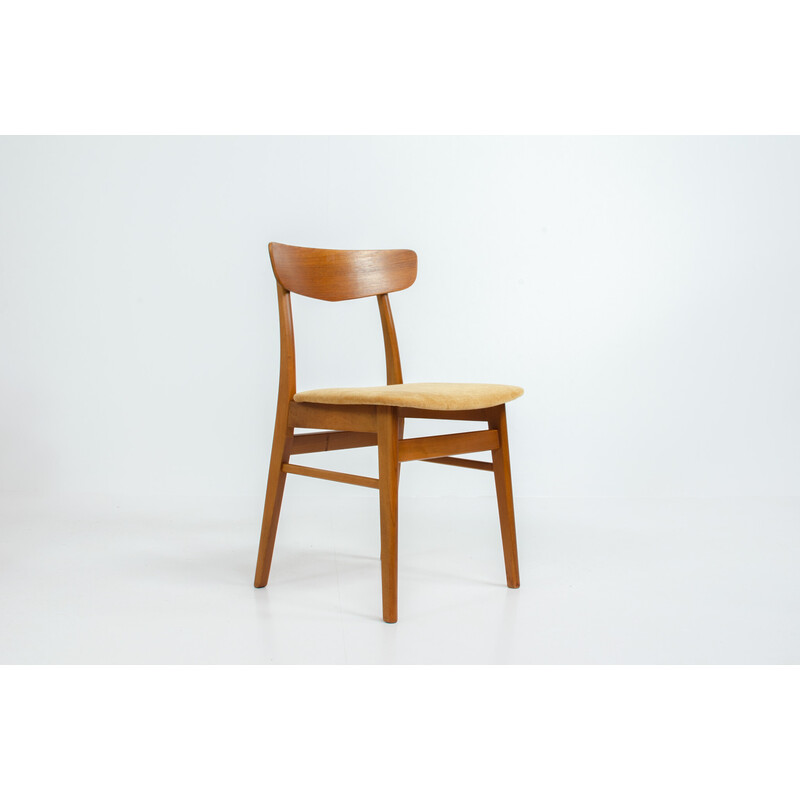 Set van 4 vintage Mosbøl eetkamerstoelen van Findahl