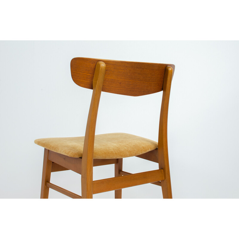 Ensemble de 4 chaises vintage Mosbøl par Findahl