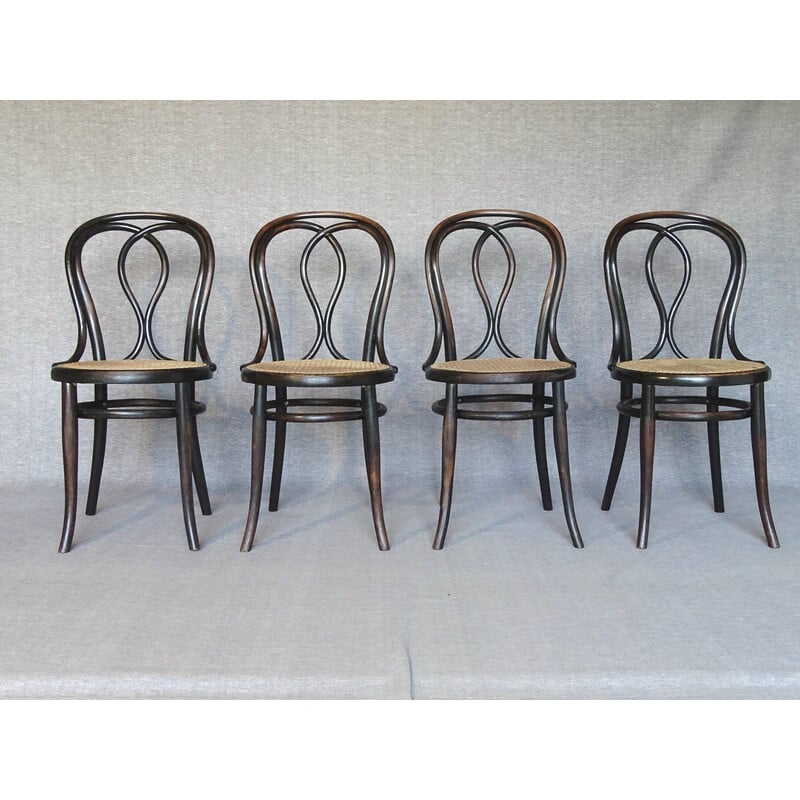 Set of 4 vintage bistro chairs N°29/14 by Thonet, 1882