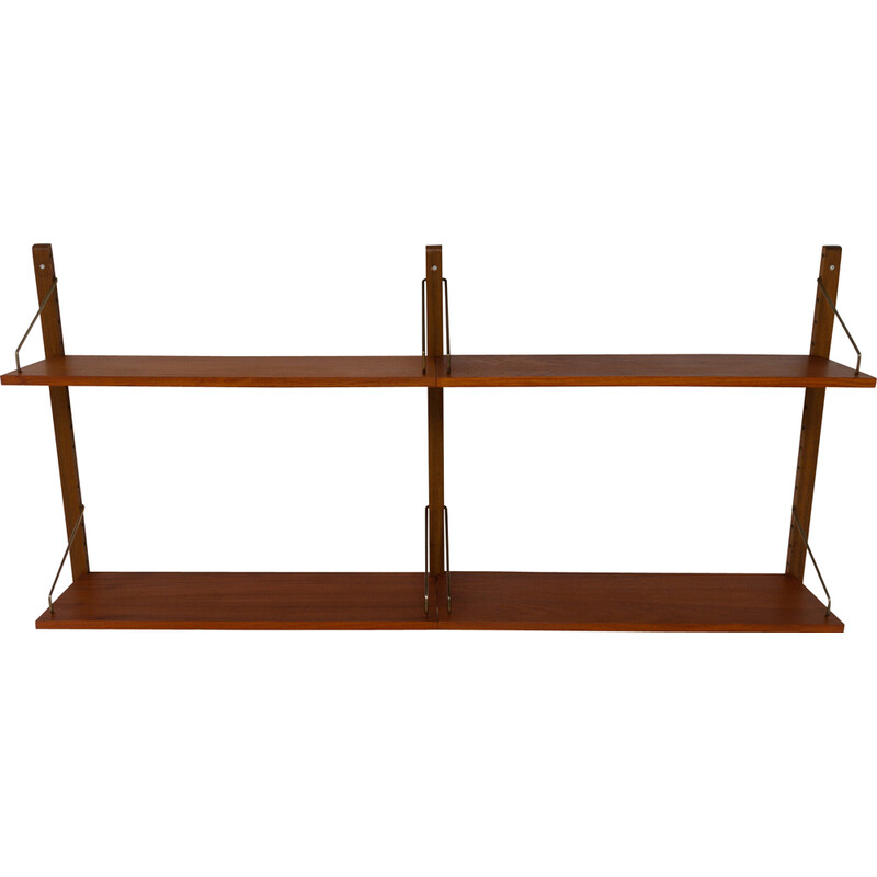 Vintage Danish floating teak shelves by Poul Cadovius for Cado Royal, 1960s