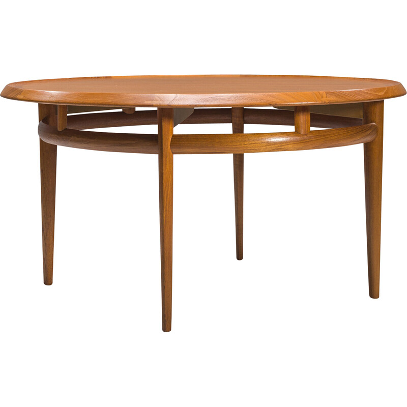 Mid-century teak coffee table by Torbjørn Afdal for Bruksbo, 1960s