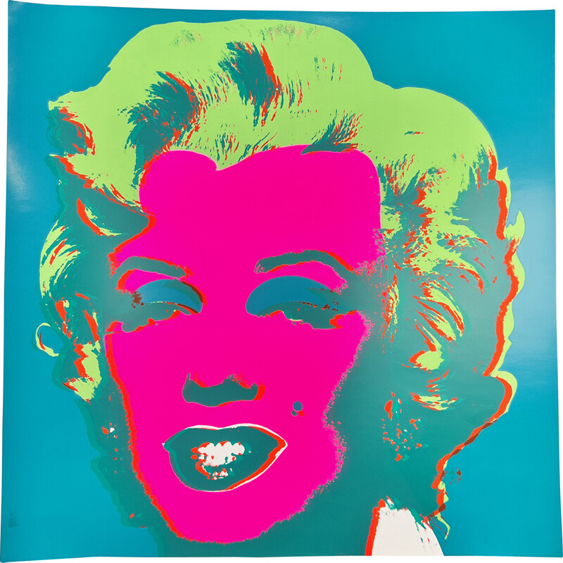 Cuadro vintage 'Sunday B. Morning' Marilyn Monroe de Andy Warhol, años 70
