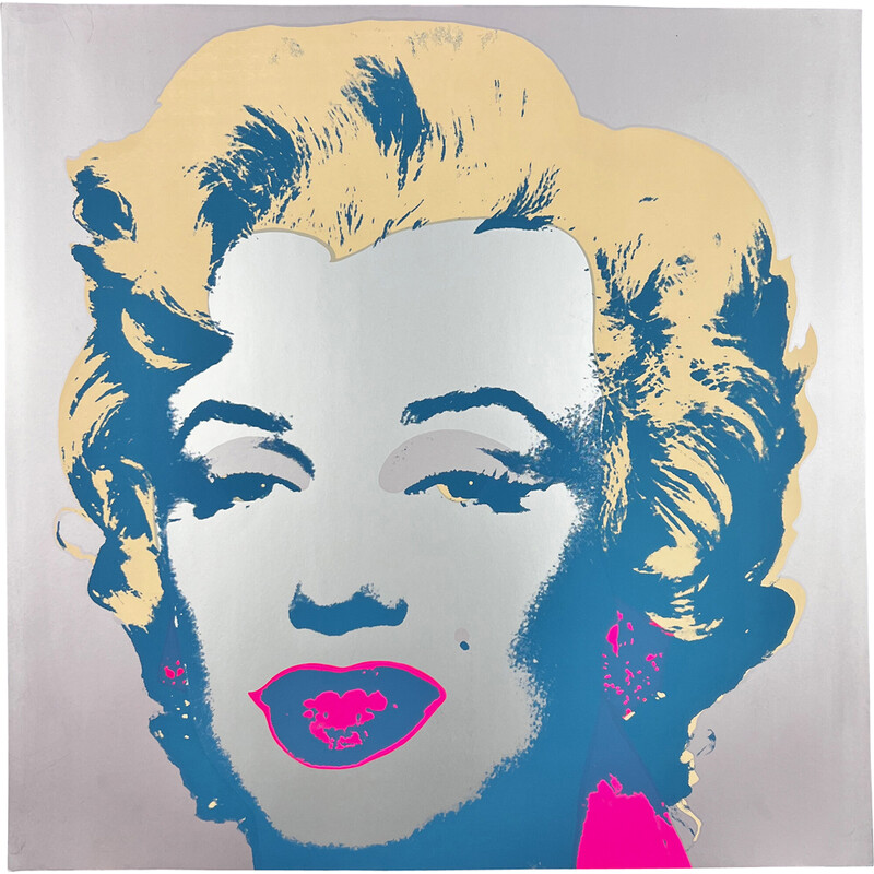 Vintage painting 'Sunday B. Morning' Marilyn Monroe by Andy Warhol, 1970s