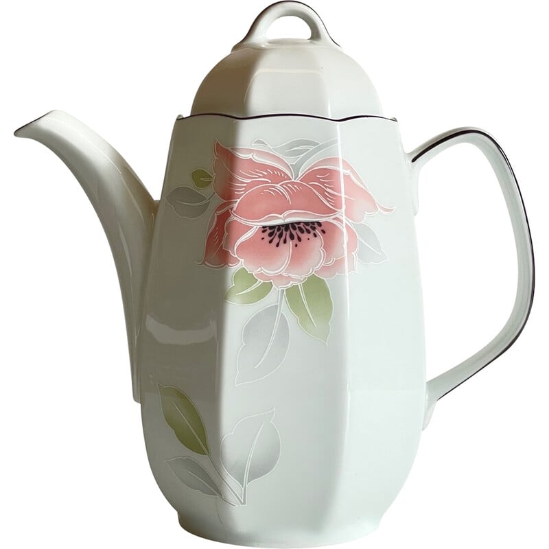 Vintage porcelain teapot by Bavaria Wunsiedel R, 1980