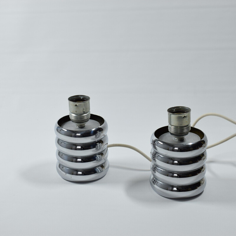 Pair of vintage Bulb opal lamps by Ingo Maurer, 1966