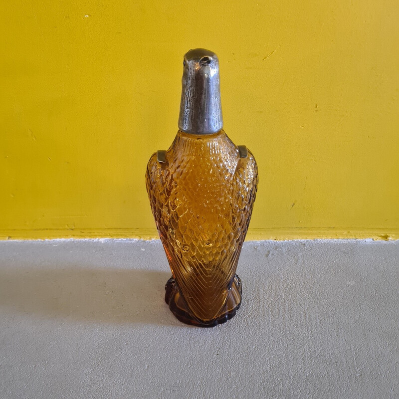 Carafe vintage italienne en forme d'aigle de chianti, 1970