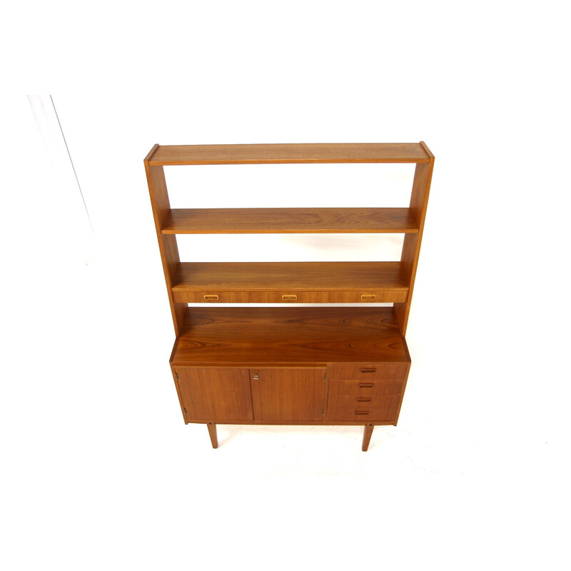 Scandinavian vintage teak bookcase, Sweden 1960