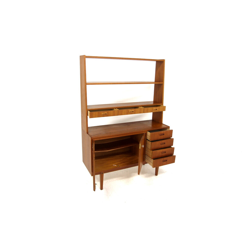 Scandinavian vintage teak bookcase, Sweden 1960